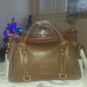 Dooney & Bourke Florentine Leather "Mini" Satchel Color Elephant